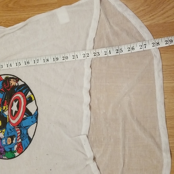 💥3/$10💥 Marvel/Avengers Hi-Lo Football Burnout Tee - Picture 2 of 8